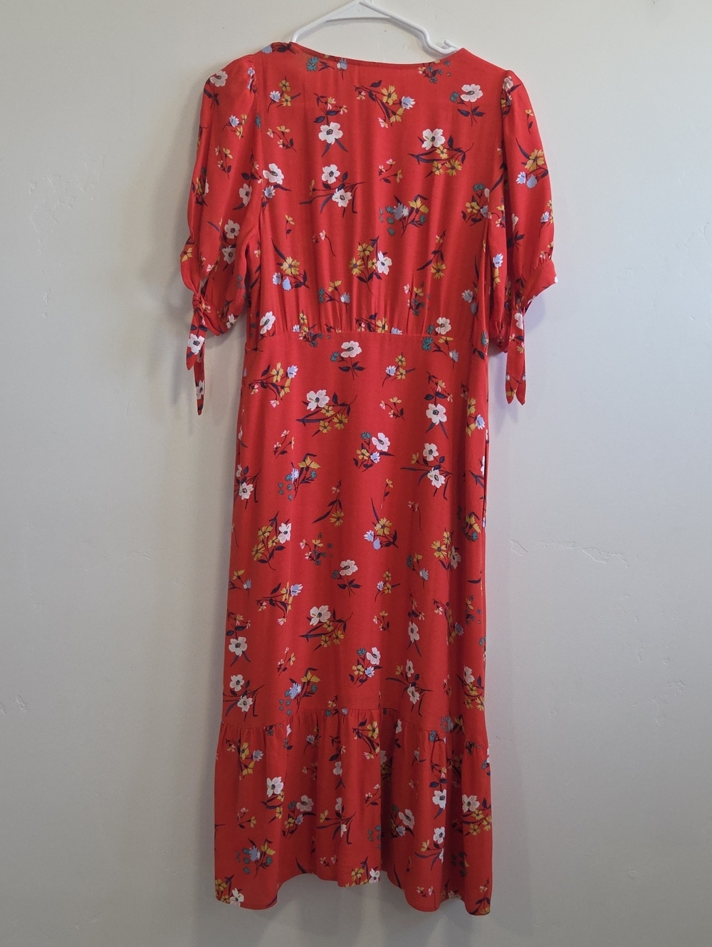 Maeve Eudora Red Floral Dress with Tie Detail - Picture 7 of 7
